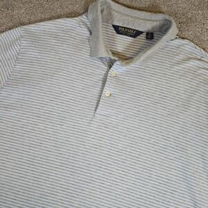 Polo‎ Golf Ralph Lauren Shirt Mens XL Light Blue White Striped Polo